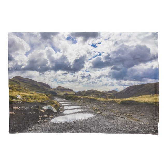 Regentag in Torres del Paine NP Kissenbezug (Vorderseite)