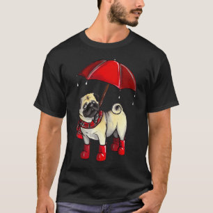 Regentag-Mops T-Shirt