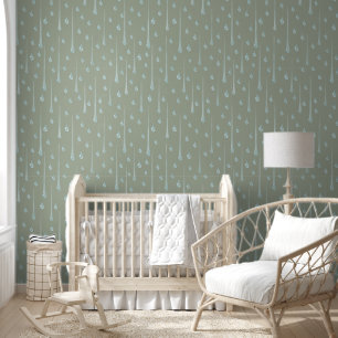 Regentag Olive Tapete