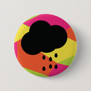 Regentag-Wolken-Button-Pins Button