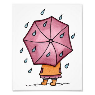 Regentage Fotodruck