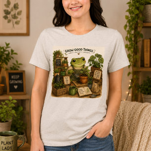 Regentage, gemütliche Tage Frosch liest Buch Langa Tri-Blend Shirt