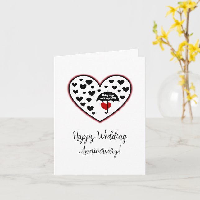 Regentage können Liebe nicht aufhalten Karte (Gelbe Blume)