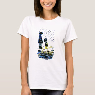Regentage sind die besten Tage Süßes Schirmdesign T-Shirt