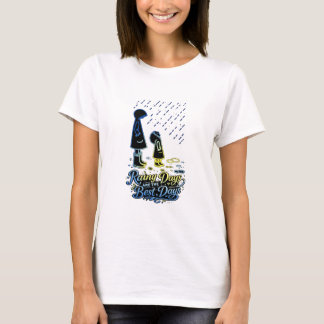Regentage sind die besten Tage Süßes Schirmdesign T-Shirt