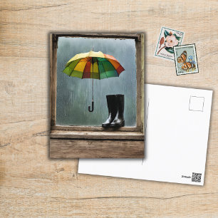 Regentage und Sonntage Postkarte