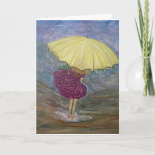 "Regentanz" Blankokarte Einladung