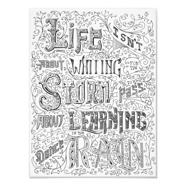 Regentanz Fotodruck (Vorne)