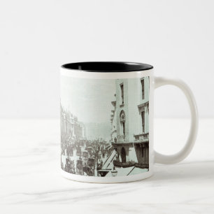 Regente Straße, London c.1900 Zweifarbige Tasse