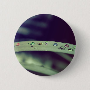Regentropfen Abzeichen / Knopf Button