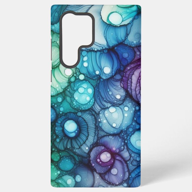 Regentropfen Alkohol-Tinte Samsung Galaxy Hülle (Rückseite)