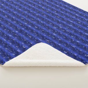 Regentropfen auf blauem Metall Sherpadecke
