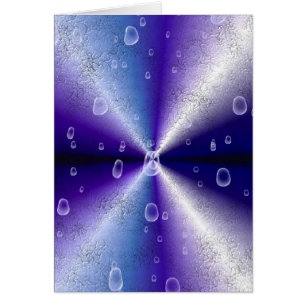 Regentropfen auf Lila Regenbogen