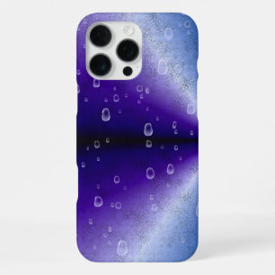 Regentropfen auf Lila Regenbogen iPhone 16 Pro Max Hülle