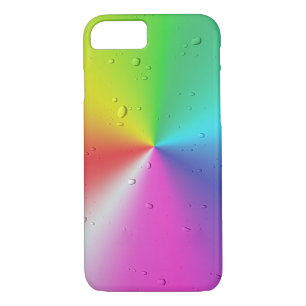Regentropfen auf Regenbogenspektrum Case-Mate iPhone Hülle