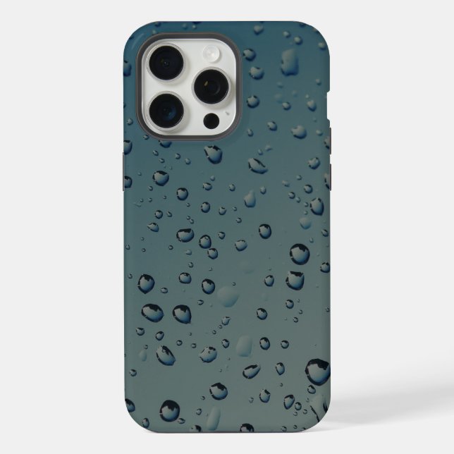 Regentropfen iPhone Hülle (Rückseite)