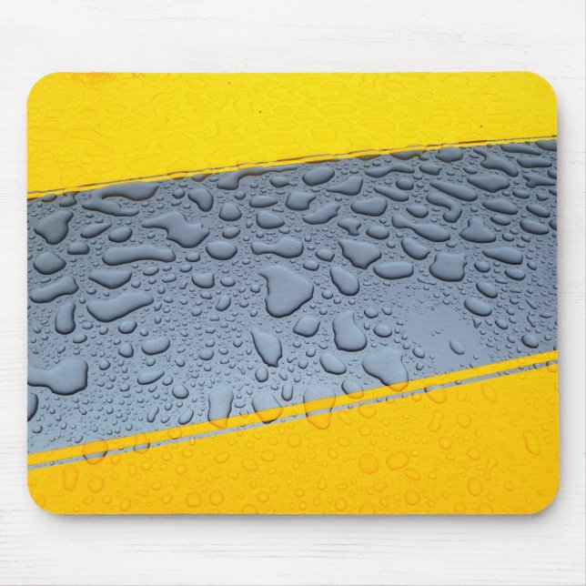 Regentropfen-Mausunterlage Mousepad (Vorne)