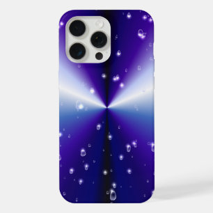 Regentropfen mit Sternen auf Lila Blau Schwarzer R iPhone 15 Pro Max Hülle