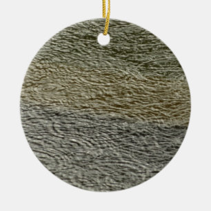 Regentropfen-Ripple Abstrakte Naturfotografie Keramik Ornament