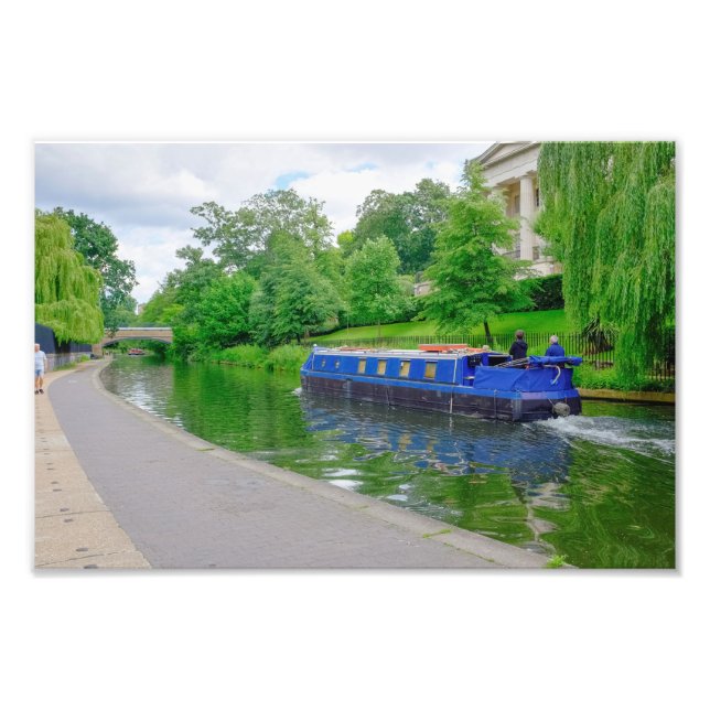 Regent's Canal barge, London Print Fotodruck (Vorne)
