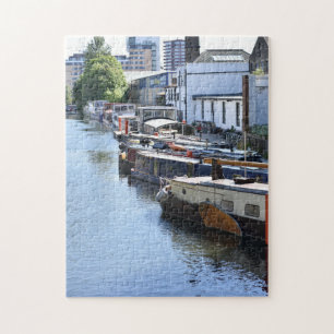 Regent's Canal Boats London Vereinigtes Königreich Puzzle