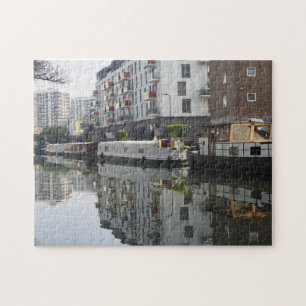 Regent's Canal Boats London Vereinigtes Königreich Puzzle