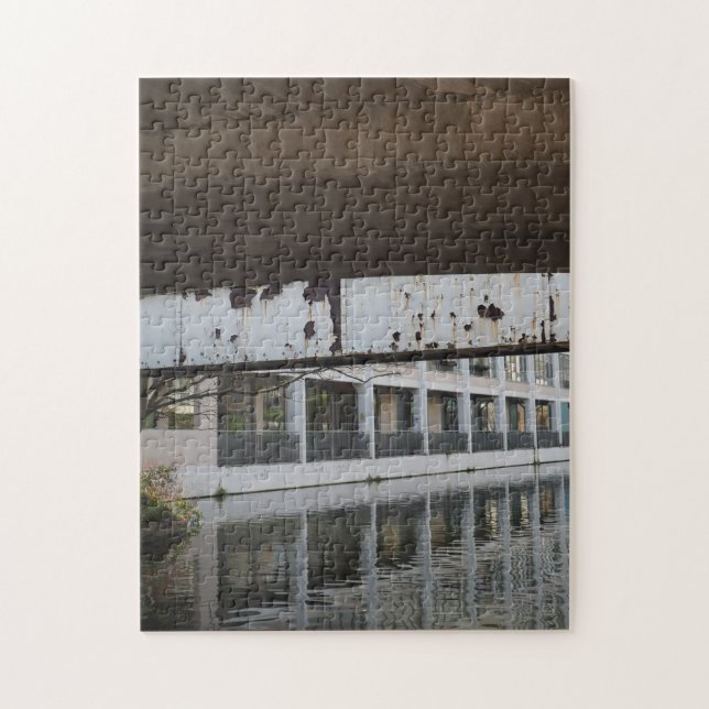 Regent's Canal Bridge London Vereinigtes Königreic Puzzle (Vertikal)