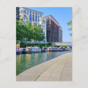 Regent's Canal, Kings Cross, London Postcard Postkarte