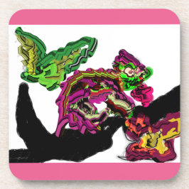 Regenwald Chameleon Spaß Getränkeuntersetzer