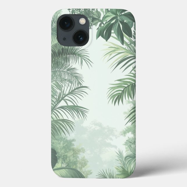 Regenwald-Dschungel-Laubwerk Case-Mate iPhone Hülle (Rückseite)