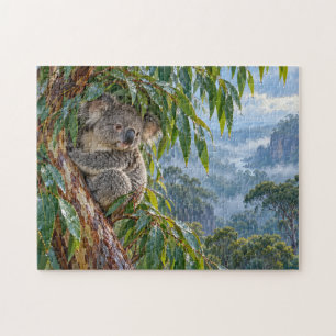 Regenwald Koala Eukalyptus Natur Kunst Puzzle