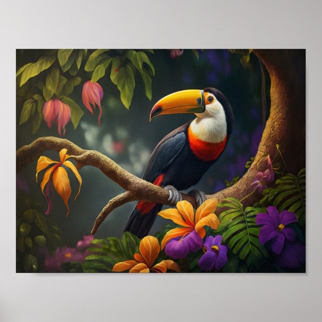 Regenwald Toucan Poster (Vorne)