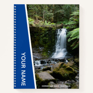 Regenwald Wasserfälle Natur, Australien, Blau Notizbuch