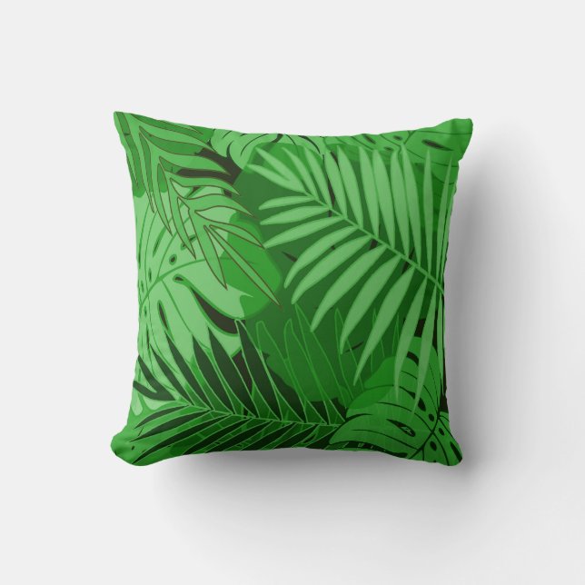Regenwalddesign Kissen (Vorderseite)