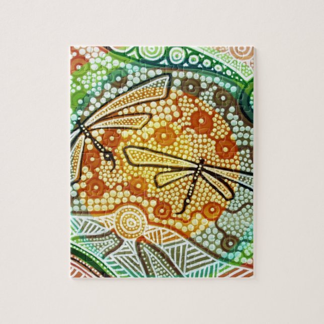 Regenwalddrachenfliegen Puzzle (Vertikal)