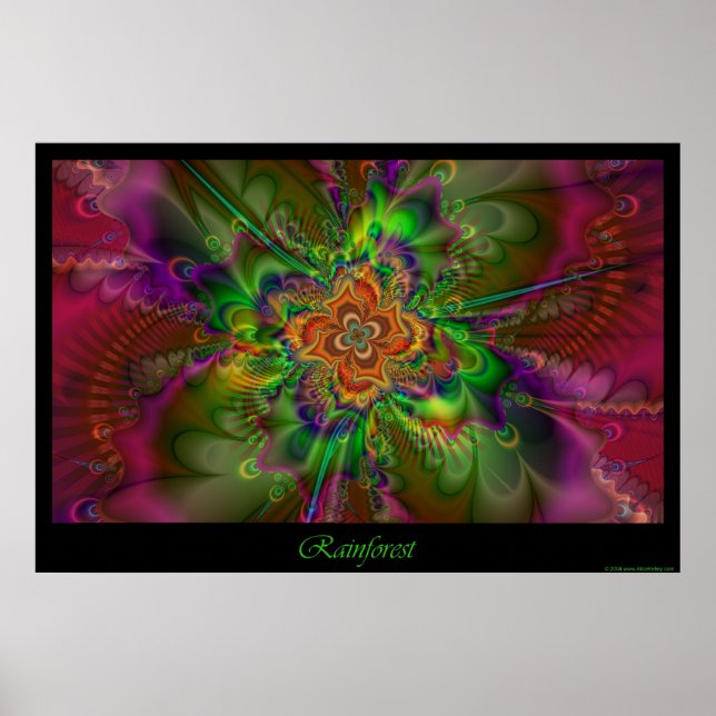 Regenwaldposter Poster (Vorne)