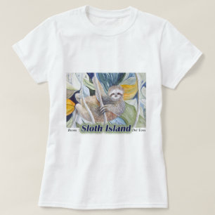 RegenwaldSloth im Baum-T - Shirt Panama