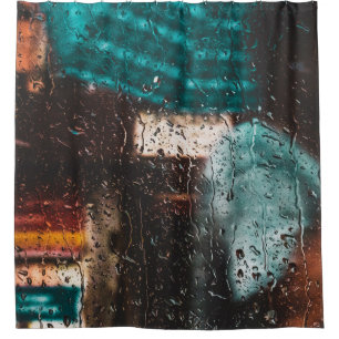 Regenwasser Tropfen Natur Duschvorhang