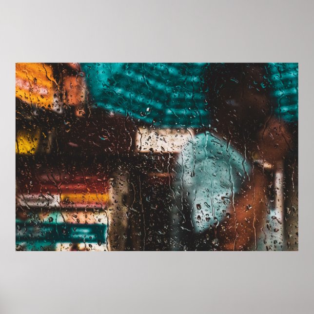 Regenwasser Tropfen Natur Poster (Vorne)