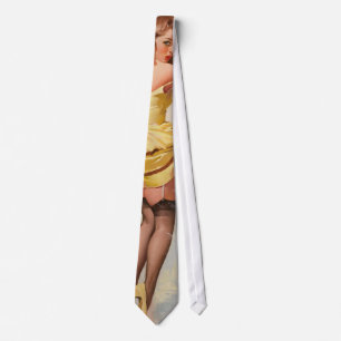 Regenwetter Pin-Up Girl Krawatte