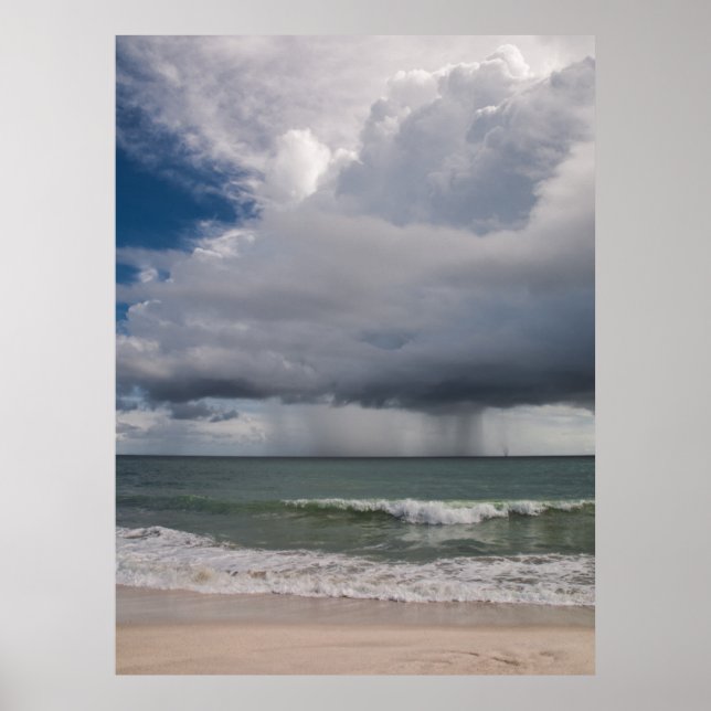 Regenwetter über dem Atlantik Poster (Vorne)