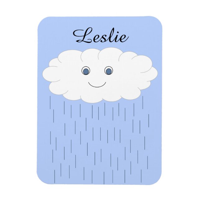 Regenwolke bringt ein Lächeln: Magnet (Vertikal)