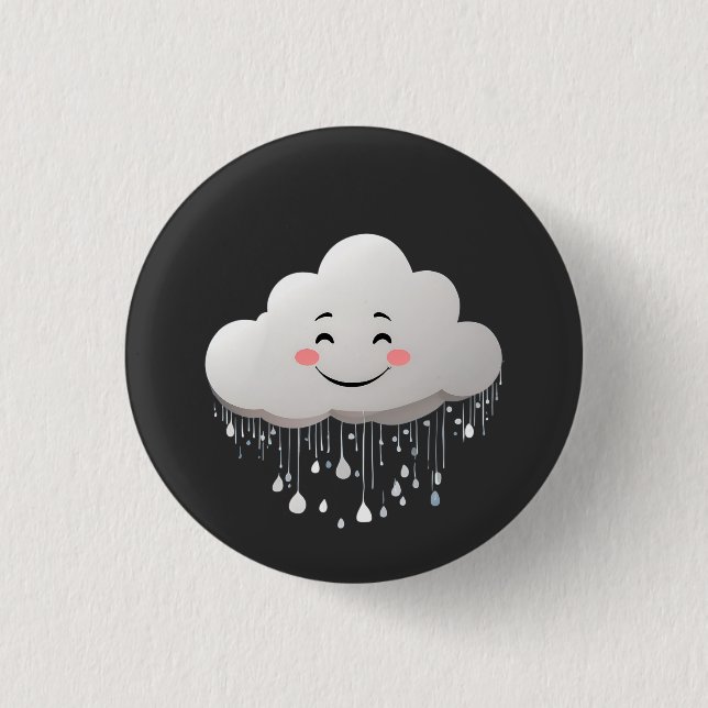 Regenwolke Button (Vorderseite)