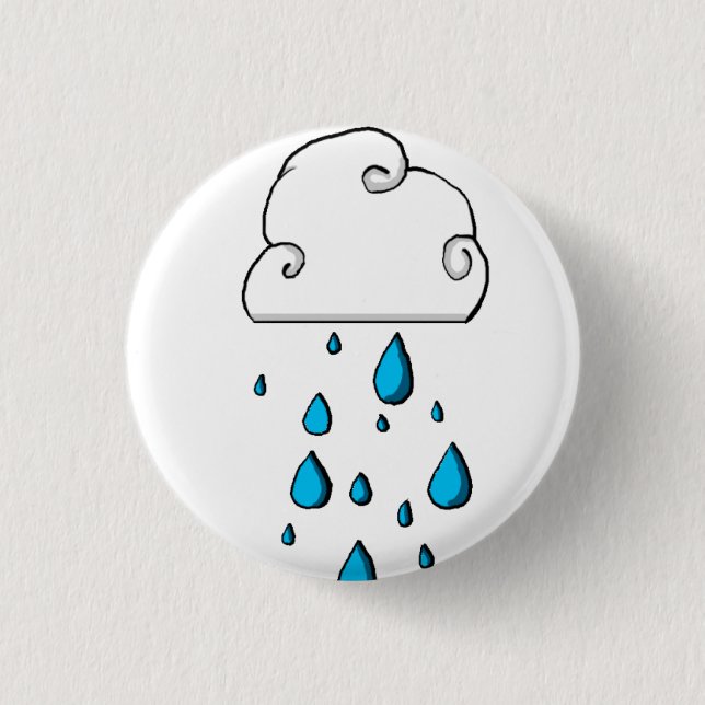 Regenwolke Button (Vorderseite)