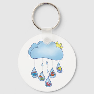 Regenwolke Schlüsselanhänger