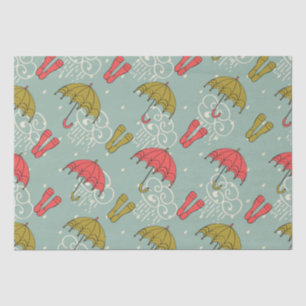 Regenzeit-Design Seidenpapier