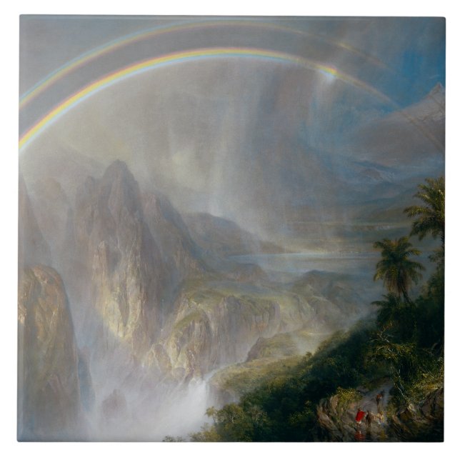 Regenzeit in den Tropen Fliese (Vorderseite)