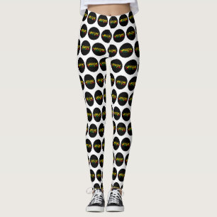 Reggae Art mit positiven Worten Frieden und Liebe Leggings
