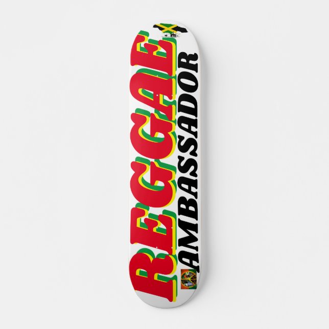 REGGAE-BASSADOR 7 3/4" Skateboarddecke Skateboard (Vorne)