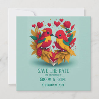 Reggae Birds Save the Date Einladung